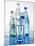 A Glass in Front of Mineral Water Bottles-Alexander Feig-Mounted Photographic Print