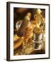 A Glass of Brandy a Decanter and a Cigar-null-Framed Photographic Print