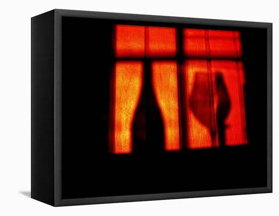 A Glass of Red Wine-Anders Ludvigson-Framed Stretched Canvas