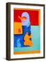 A glimpse at someone else´s kitchen, 1997, (oil on linen)-Cristina Rodriguez-Framed Giclee Print