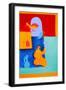 A glimpse at someone else´s kitchen, 1997, (oil on linen)-Cristina Rodriguez-Framed Giclee Print