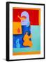 A glimpse at someone else´s kitchen, 1997, (oil on linen)-Cristina Rodriguez-Framed Giclee Print