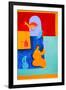 A glimpse at someone else´s kitchen, 1997, (oil on linen)-Cristina Rodriguez-Framed Giclee Print