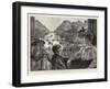 A Glimpse into Hampton Court Gardens from a Window in the Palace-Charles Paul Renouard-Framed Giclee Print