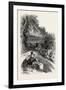 A Glimpse of Bordighera, the Cornice Road, Italy, Liguria----, 19th Century-null-Framed Giclee Print