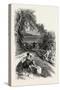 A Glimpse of Bordighera, the Cornice Road, Italy, Liguria----, 19th Century-null-Stretched Canvas
