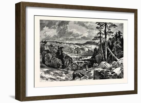 A Glimpse of the Missisquoi. Usa. Missisquoi River Is a Tributary of Lake Champlain-null-Framed Giclee Print