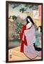 A Glimpse of the Moon - Kaoyo, One Hundred Aspects of the Moon-Yoshitoshi Tsukioka-Framed Giclee Print