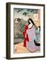 A Glimpse of the Moon - Kaoyo, One Hundred Aspects of the Moon-Yoshitoshi Tsukioka-Framed Giclee Print