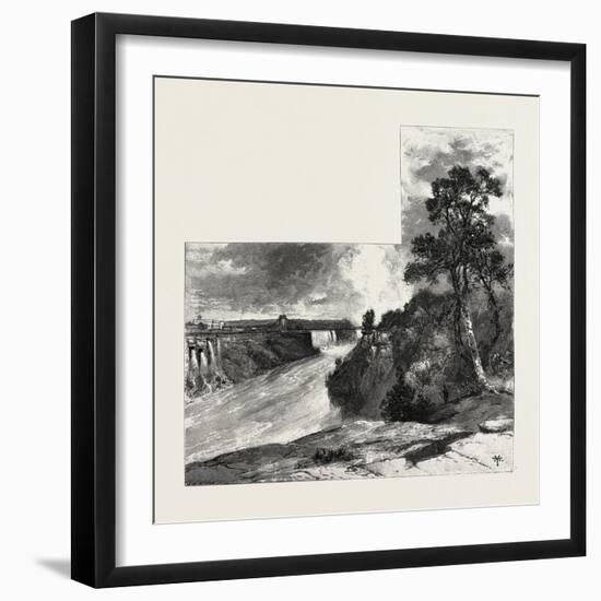 A Glimpse of the Niagara Falls from Clinton, Canada, Nineteenth Century-null-Framed Giclee Print