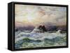 A Glorious Sunset-John Brett-Framed Stretched Canvas