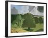 A Gloucestershire Landscape, 1914 (Oil on Canvas)-John Northcote Nash-Framed Giclee Print