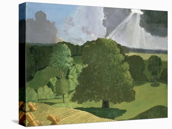 A Gloucestershire Landscape, 1914 (Oil on Canvas)-John Northcote Nash-Stretched Canvas