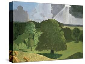 A Gloucestershire Landscape, 1914 (Oil on Canvas)-John Northcote Nash-Stretched Canvas