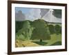 A Gloucestershire Landscape, 1914 (Oil on Canvas)-John Northcote Nash-Framed Giclee Print