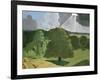 A Gloucestershire Landscape, 1914 (Oil on Canvas)-John Northcote Nash-Framed Giclee Print