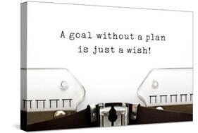 A Goal without A Plan is Just A Wish-Ivelin Radkov-Stretched Canvas