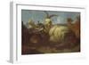 A Goatherd Watching His Animals-Johann Melchior Roos-Framed Art Print