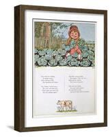 A Goblin Stealing Cabbages, Illustration for a poem from 'Under the Window'-Kate Greenaway-Framed Giclee Print