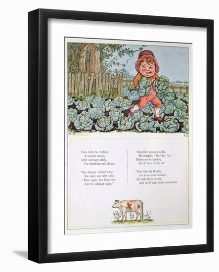 A Goblin Stealing Cabbages, Illustration for a poem from 'Under the Window'-Kate Greenaway-Framed Giclee Print