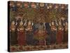 A Gold Chintz Pichhavai of Krishna-null-Stretched Canvas