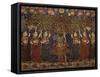 A Gold Chintz Pichhavai of Krishna-null-Framed Stretched Canvas