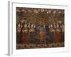 A Gold Chintz Pichhavai of Krishna-null-Framed Giclee Print