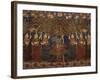 A Gold Chintz Pichhavai of Krishna-null-Framed Giclee Print