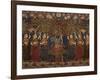 A Gold Chintz Pichhavai of Krishna-null-Framed Giclee Print