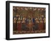 A Gold Chintz Pichhavai of Krishna-null-Framed Giclee Print