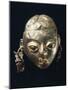 A Gold-Leaf Female Head with Turquoise, Nariquera-null-Mounted Giclee Print