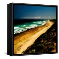 A Golden Beach in Australia-Mark James Gaylard-Framed Stretched Canvas