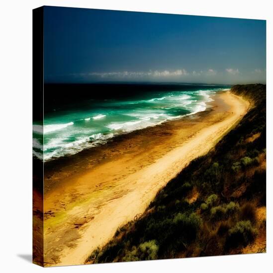 A Golden Beach in Australia-Mark James Gaylard-Stretched Canvas