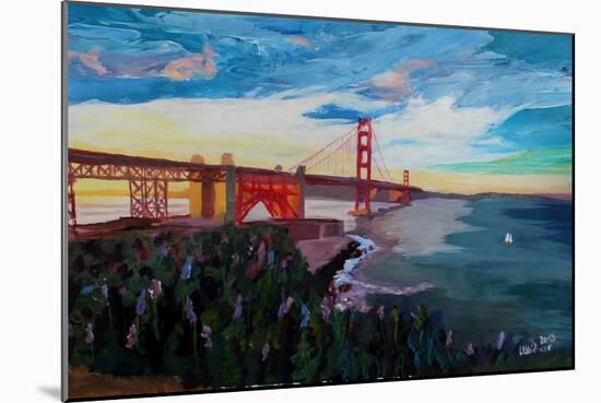 A Golden Gate Bridge Evening from Presidio-Markus Bleichner-Mounted Art Print