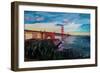A Golden Gate Bridge Evening from Presidio-Markus Bleichner-Framed Premium Giclee Print