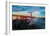 A Golden Gate Bridge Evening from Presidio-Markus Bleichner-Framed Premium Giclee Print