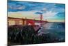 A Golden Gate Bridge Evening from Presidio-Markus Bleichner-Mounted Premium Giclee Print