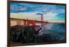 A Golden Gate Bridge Evening from Presidio-Markus Bleichner-Framed Art Print