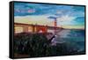 A Golden Gate Bridge Evening from Presidio-Markus Bleichner-Framed Stretched Canvas