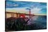 A Golden Gate Bridge Evening from Presidio-Markus Bleichner-Stretched Canvas