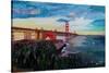 A Golden Gate Bridge Evening from Presidio-Markus Bleichner-Stretched Canvas