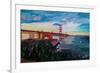 A Golden Gate Bridge Evening from Presidio-Markus Bleichner-Framed Art Print