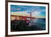 A Golden Gate Bridge Evening from Presidio-Markus Bleichner-Framed Art Print