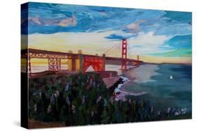 A Golden Gate Bridge Evening from Presidio-Markus Bleichner-Stretched Canvas