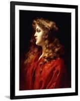 A Golden Haired Beauty-Leopold Schmutzler-Framed Giclee Print