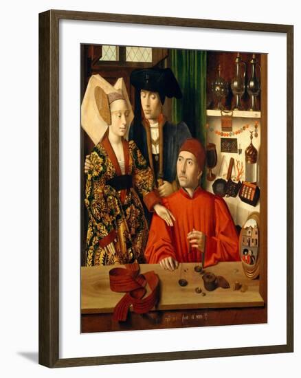 A Goldsmith in his Shop, 1449-Petrus Christus-Framed Giclee Print