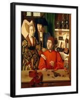 A Goldsmith in his Shop, 1449-Petrus Christus-Framed Giclee Print