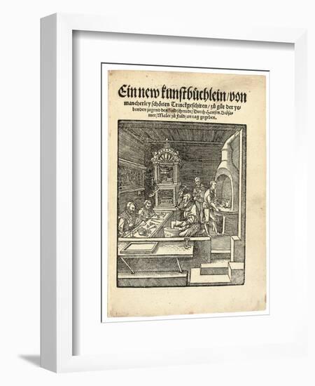 A Goldsmith's Workshop, C. 1538-Hans Brosamer-Framed Giclee Print