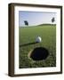 A Golf Ball Just Short of the Hole-null-Framed Premium Photographic Print