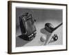 A Golf Ball, Some Tees and a Stout Three-Wood, Presented as an Elegant Golfing Tableau-null-Framed Photographic Print